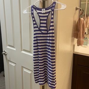 Purple stripped PINK tank top